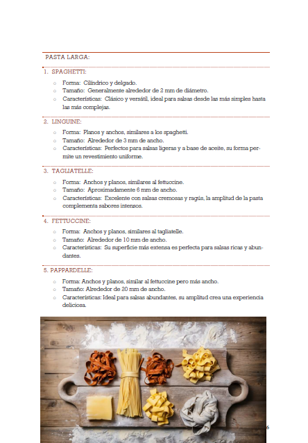 Pastas - descubre el arte de las pastas y salas